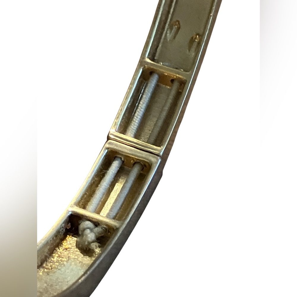 Lia Sophia On Point Geometric Gold and Blue Bangle - Picture 5 of 7